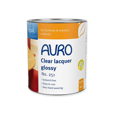 Natural Clear Wood Varnish - Auro 251 - Gloss Lacquer finish