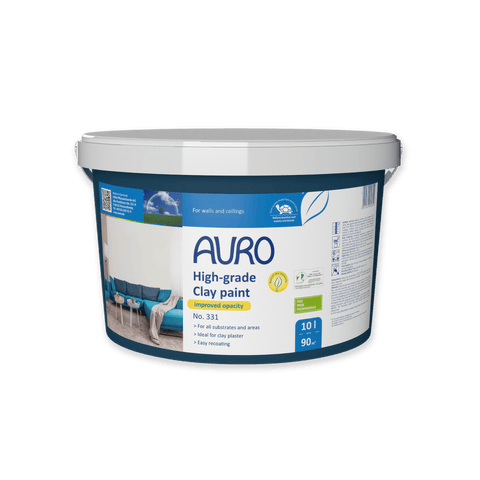 Natural Clay Paint, White - Breathable & Non Toxic - Auro 331