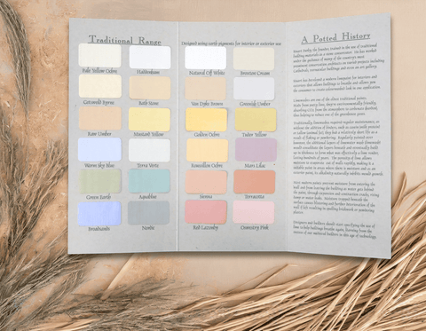 Lime Earth Paints Hand Painted Colour Chart