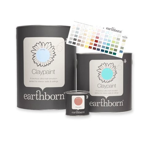 Clay based paint, a natural breathable wall paint