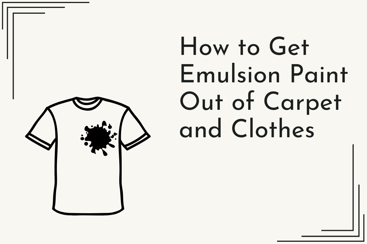 How to Get Emulsion Paint Out of Carpet and Clothes – Greenshop Paints