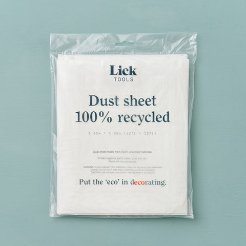 LickTools 100% Recycled Dust Sheet 3.65m x 3.65m