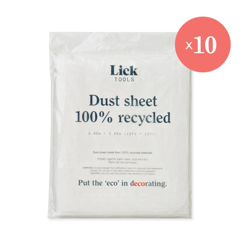 LickTools 100% Recycled Dust Sheet 3.65m x 3.65m