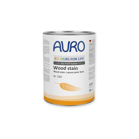 Natural Satin Woodstain in 65 Colours - Auro 560