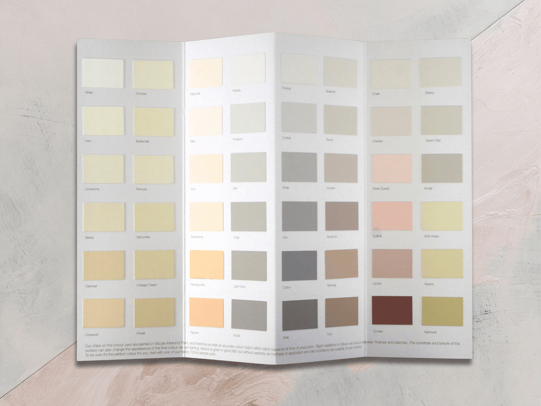 Earthborn Silicate Masonry Paint (Colour Chart) Paints