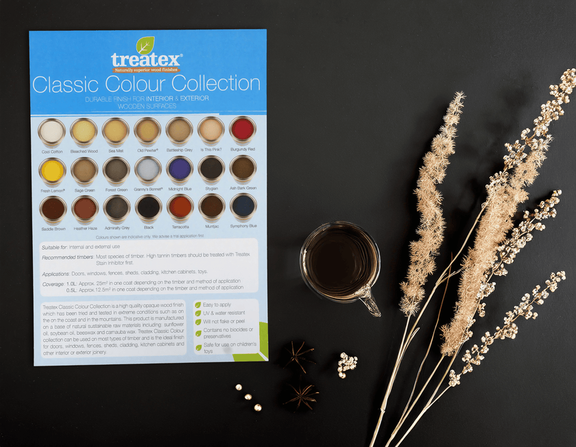 Treatex Classic Colour Collection (Colour Chart) – Greenshop Paints