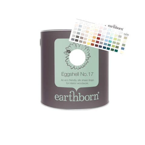 Eco Eggshell Paint for Wood & Walls - VOC Free - Earthborn Eggshell No.17
