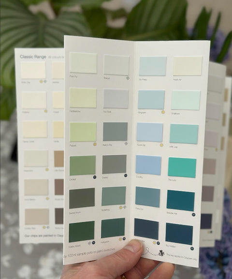 Earthborn Paints - Colour Swatch Chart for Wall & Wood Paints