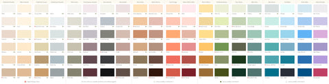 Grafclean Natural Eggshell  Colour Chart - Graphenstone