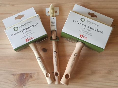5½" Limewash Block Brush 140 x 40mm - by Graphenstone