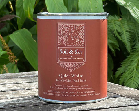 Quiet White - Natural Matt Wall Paint by Soil & Sky