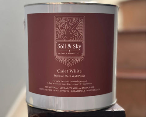 Quiet White - Natural Matt Wall Paint by Soil & Sky