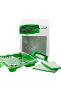 Osmo Oil Finish Applicator Set in its box with tray, hand pad holder and applicator fleeces