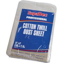 Supadec Cotton Twill Dust Sheet 12ft x 9ft (3.6m x 2.7m)